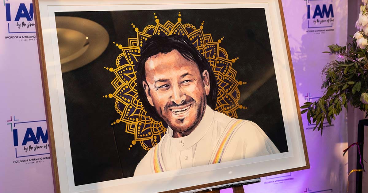 A portrait of Imam Hendrick by artist Seth Deacon